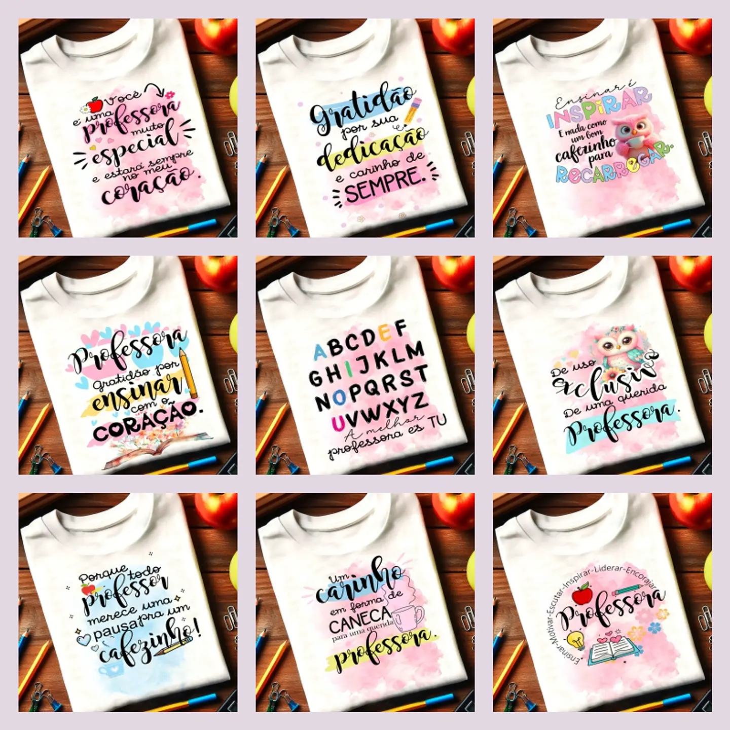 Sublimação Combo Camisetas Dia dos Professores 1 1