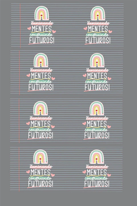 Sublimação DTF Caneca Arco-iris Dia dos Professores 1