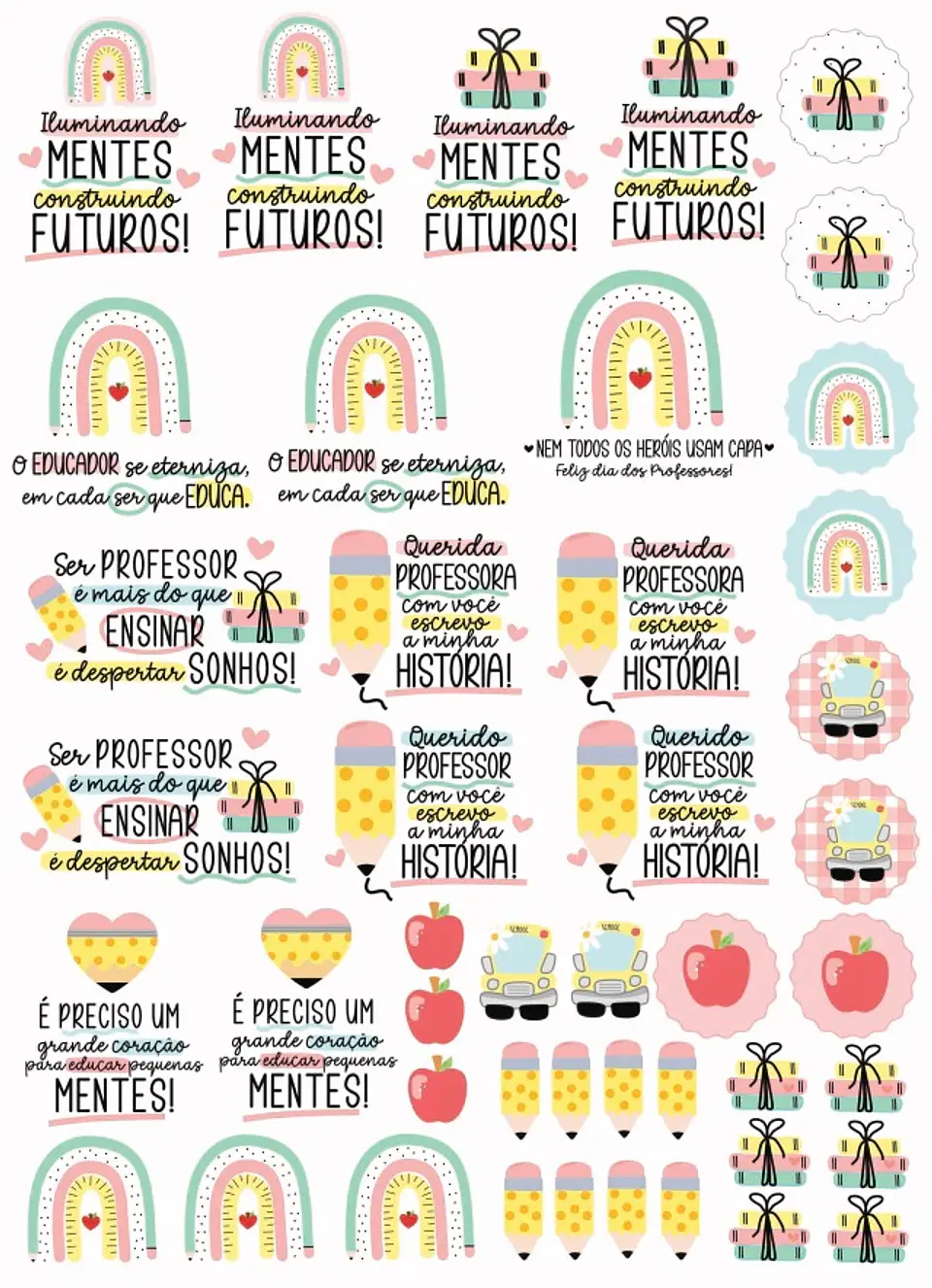 Sublimação DTF Arquivo Digital para UV Dia dos Professores 4 1