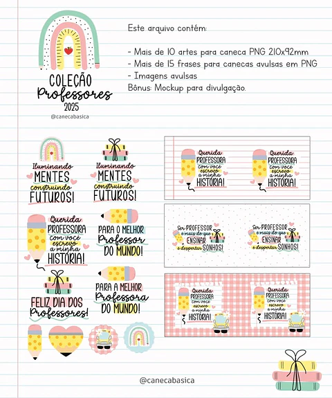 Sublimação DTF Arquivo Digital Sublimação Dia dos Professores 5