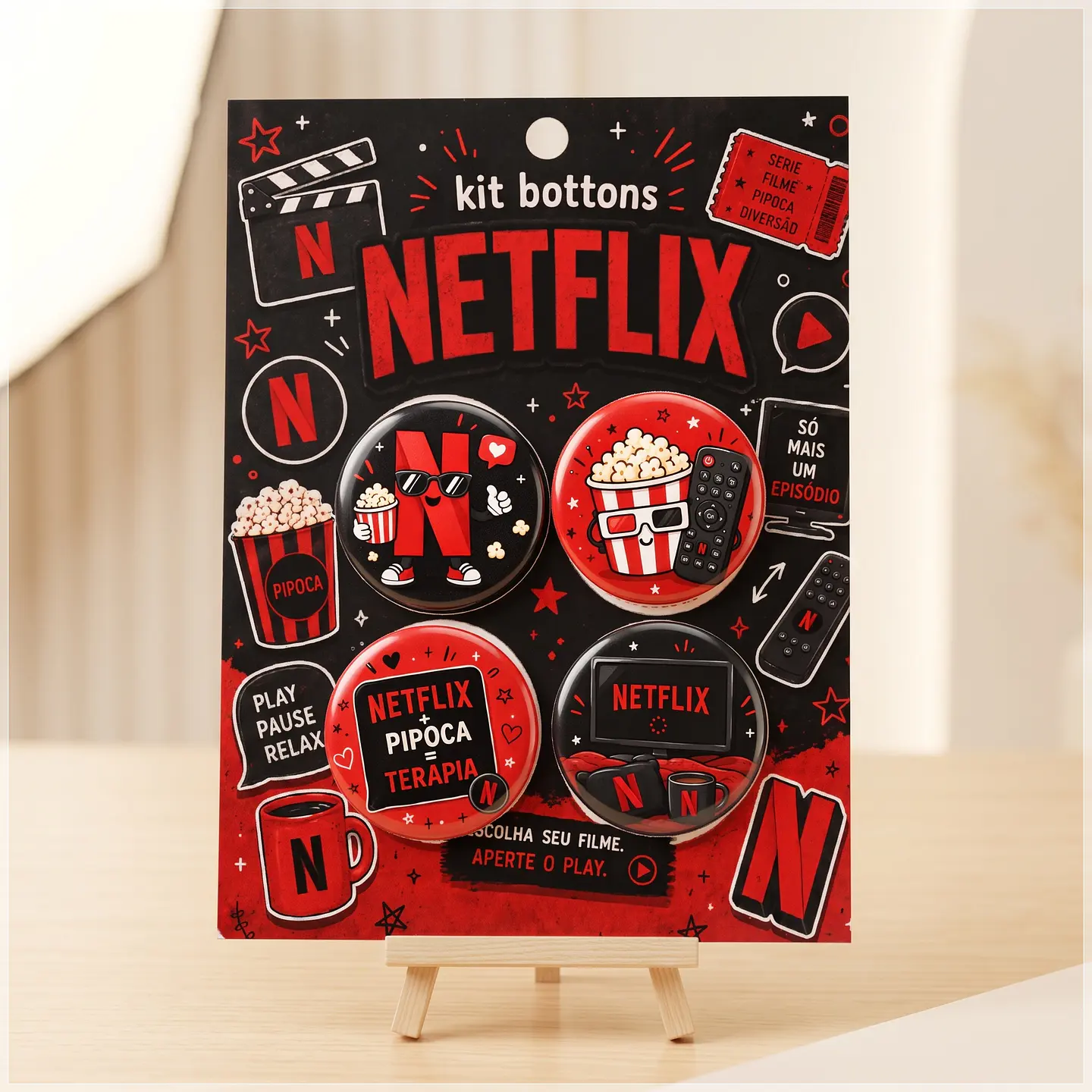 Arquivo de Corte Bottons Netfix 43 1