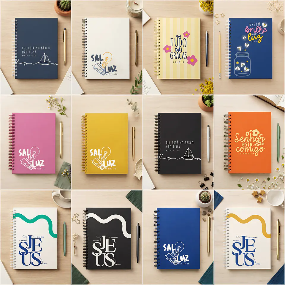 Encadernação - Capas A5 Cores da Fé Pack 1 1