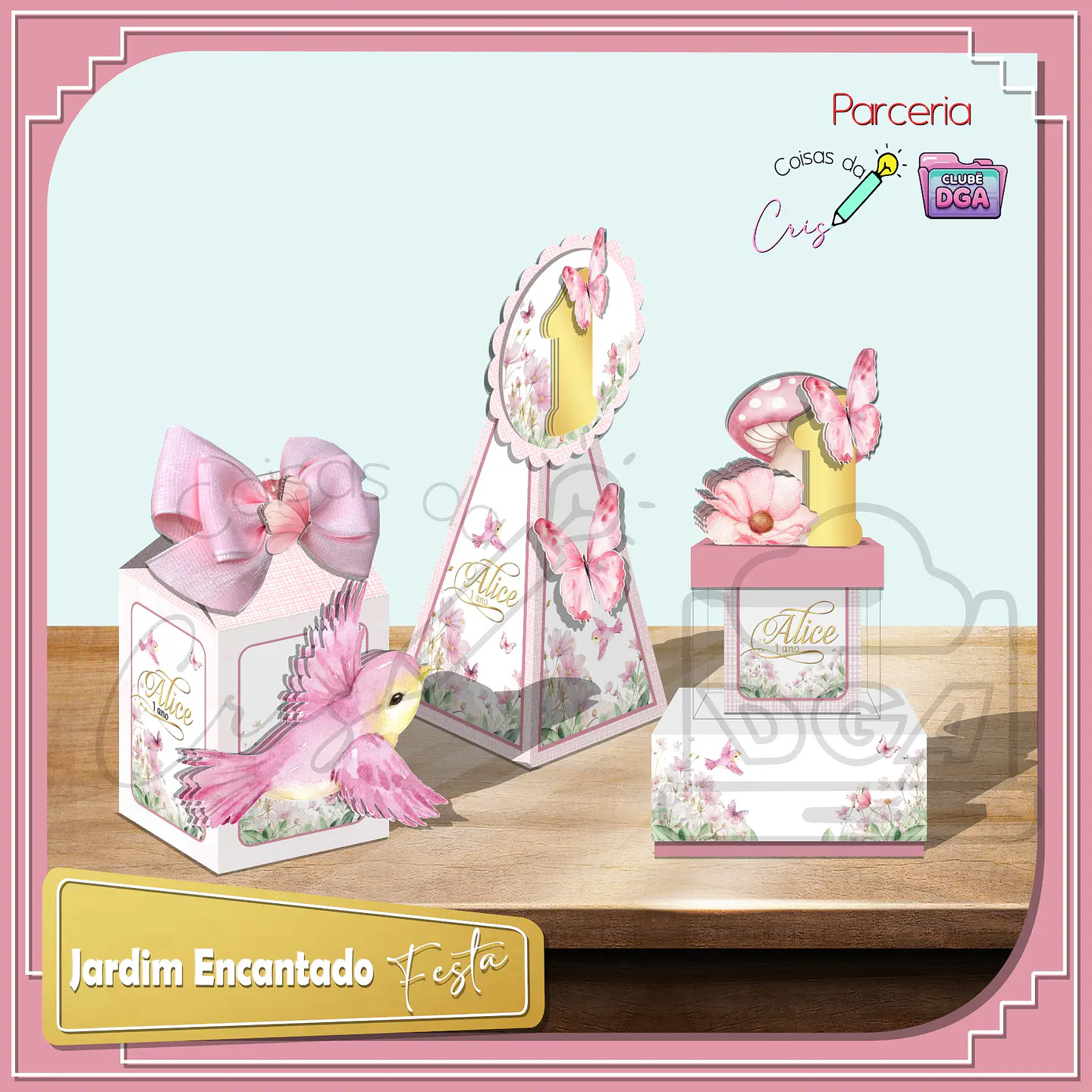 Arquivo de Corte Kit Festa Jardim Encantado 1 1
