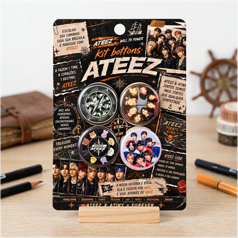Arquivo de Corte Bottons K-Pop Ateez 43 1