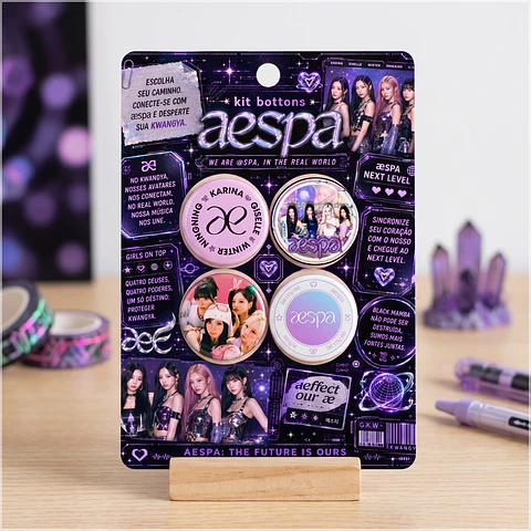 Arquivo de Corte Bottons K-Pop Aespa 42