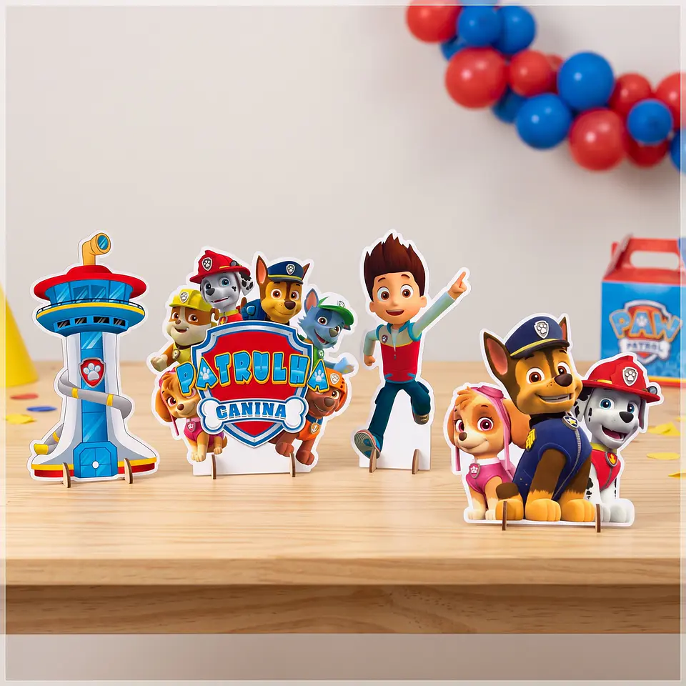 Arquivo de Corte - Display de Mesa Patrulha Canina 1