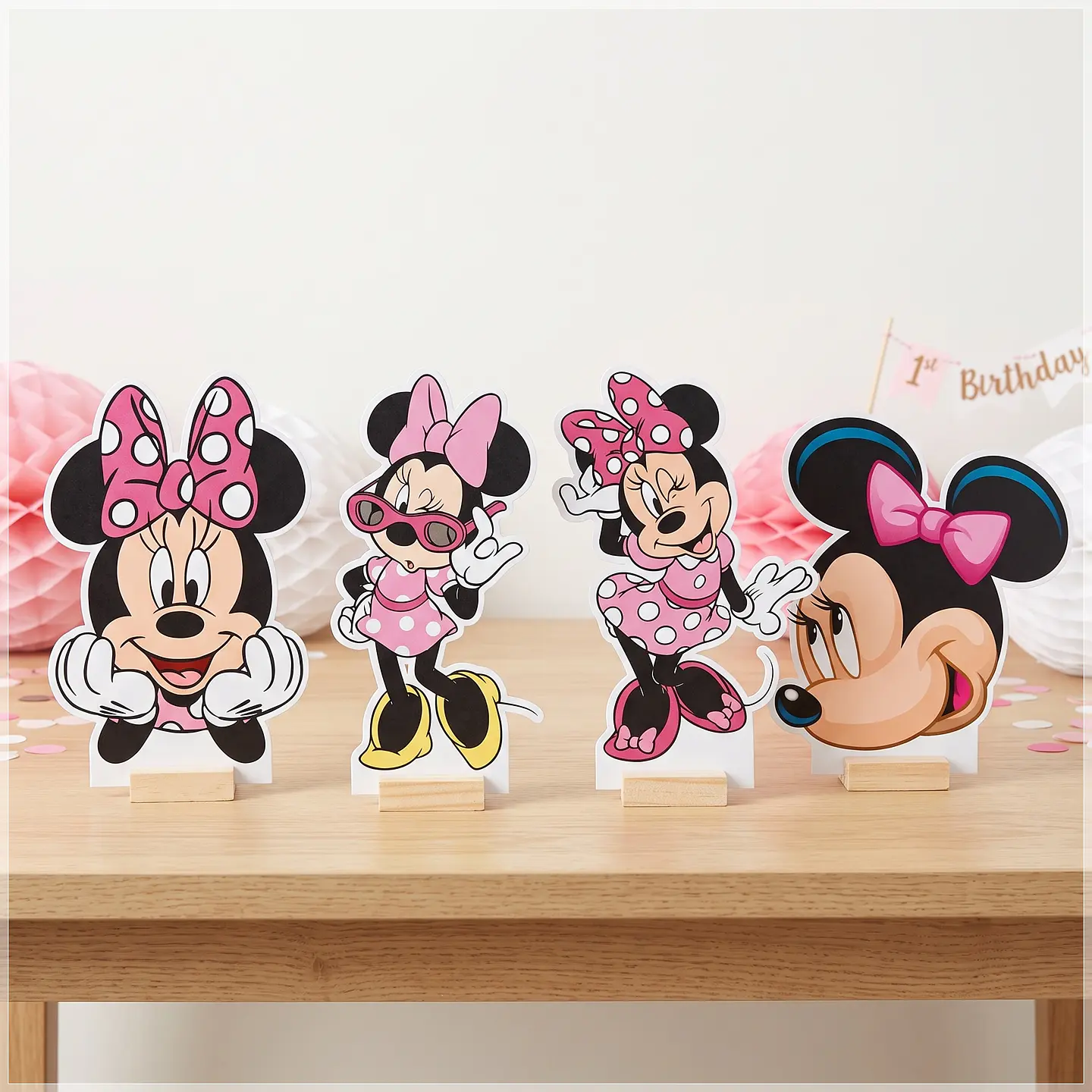 Arquivo de Corte - Display de Mesa Minnie Rosa 1