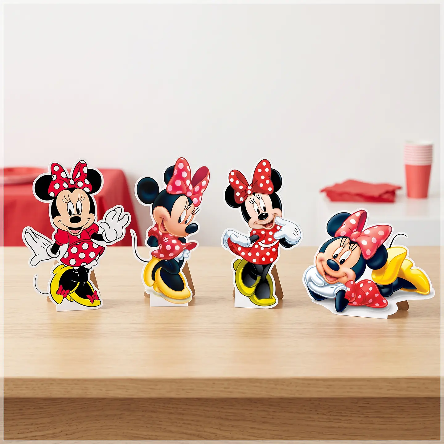 Arquivo de Corte - Display de Mesa Minnie Vermelha 1