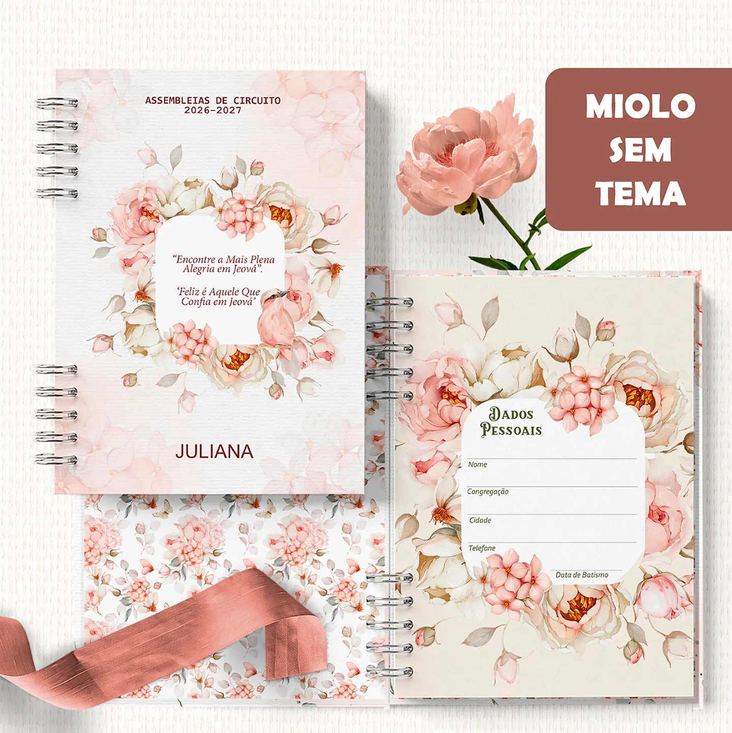 Encadernação - Caderno Assembleias Circuito 26 e 27 Sem Tema 1