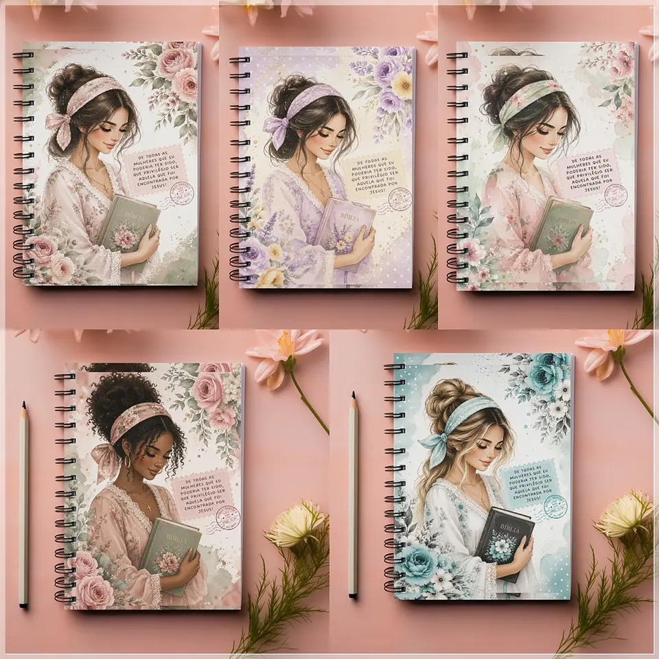 Encadernação - Caderno Encontradas por Jesus 1