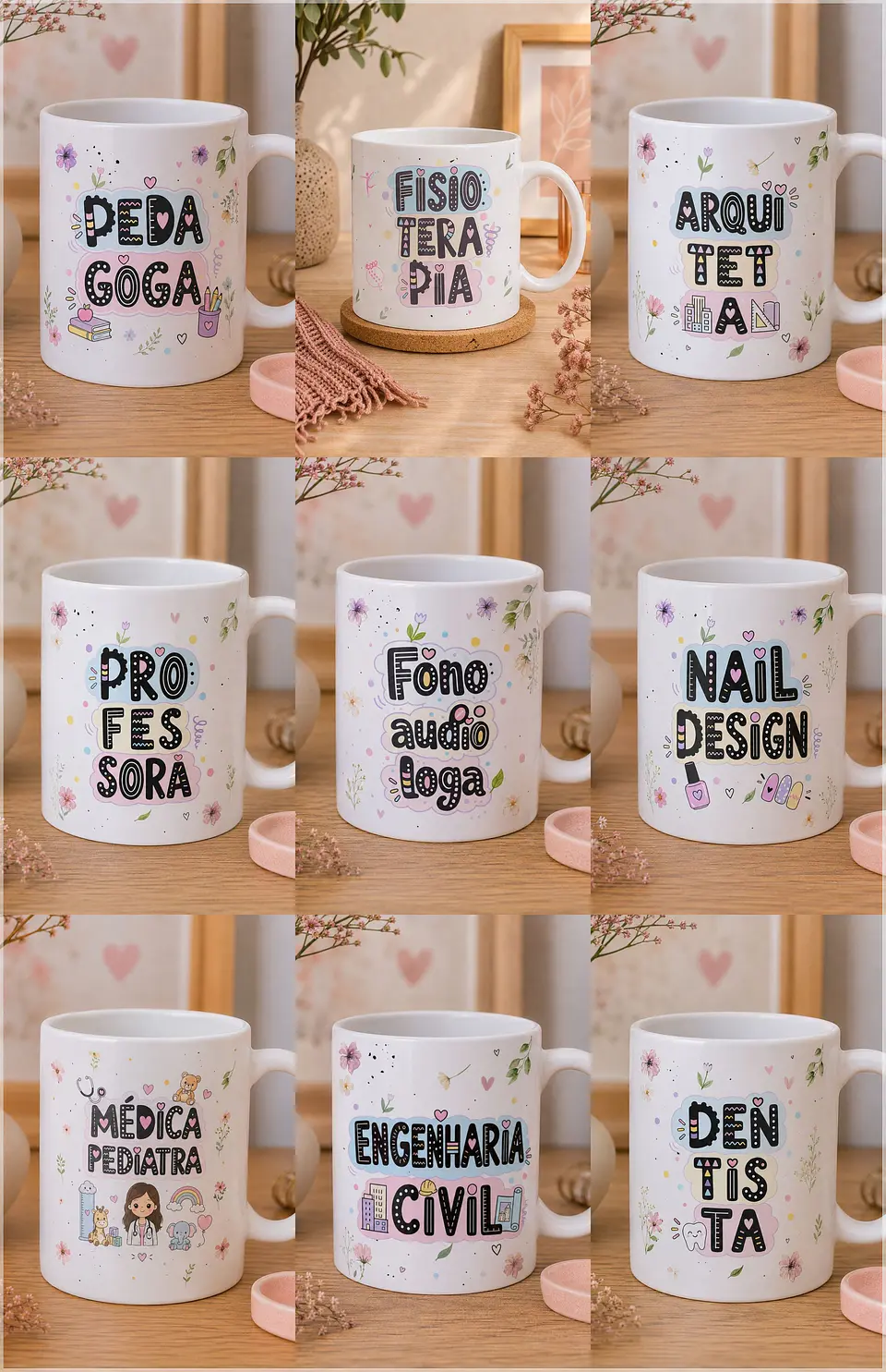 Sublimação - Canecas Profissoes Artes Que Encantam 1