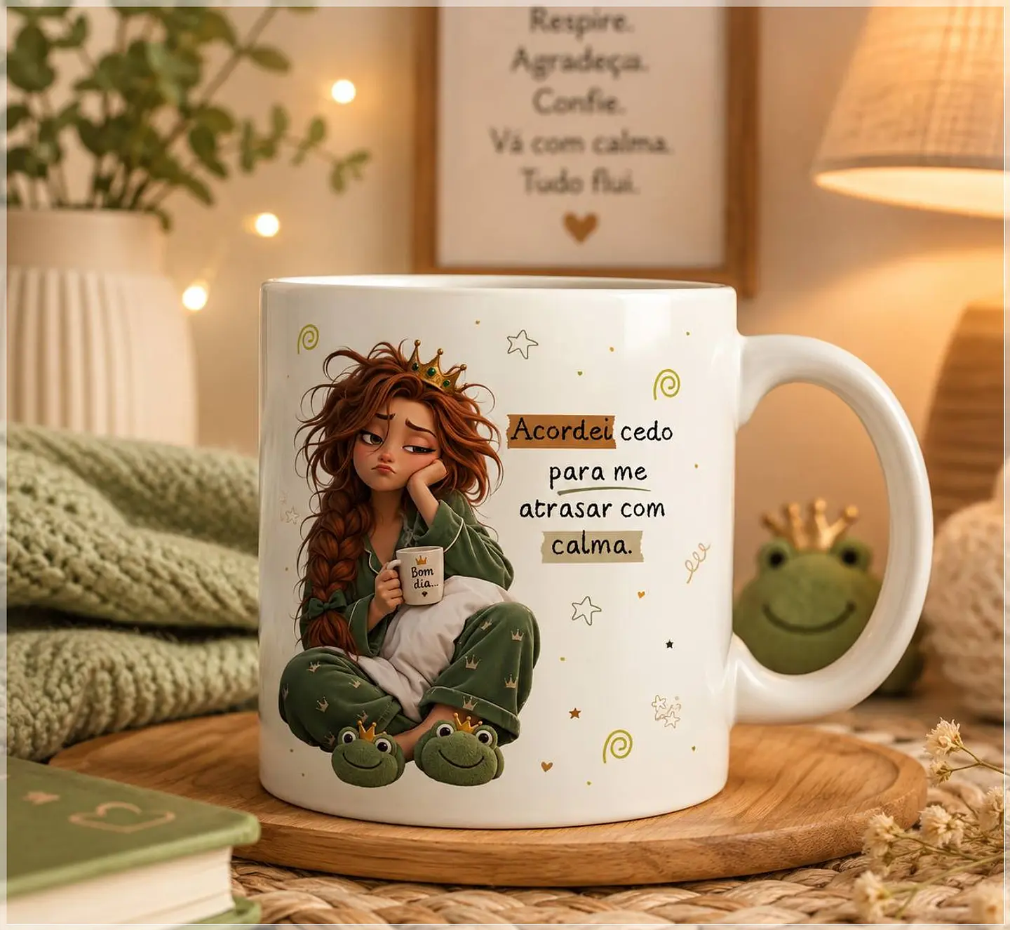 Sublimação - Caneca Atrasando com Calma 02 1
