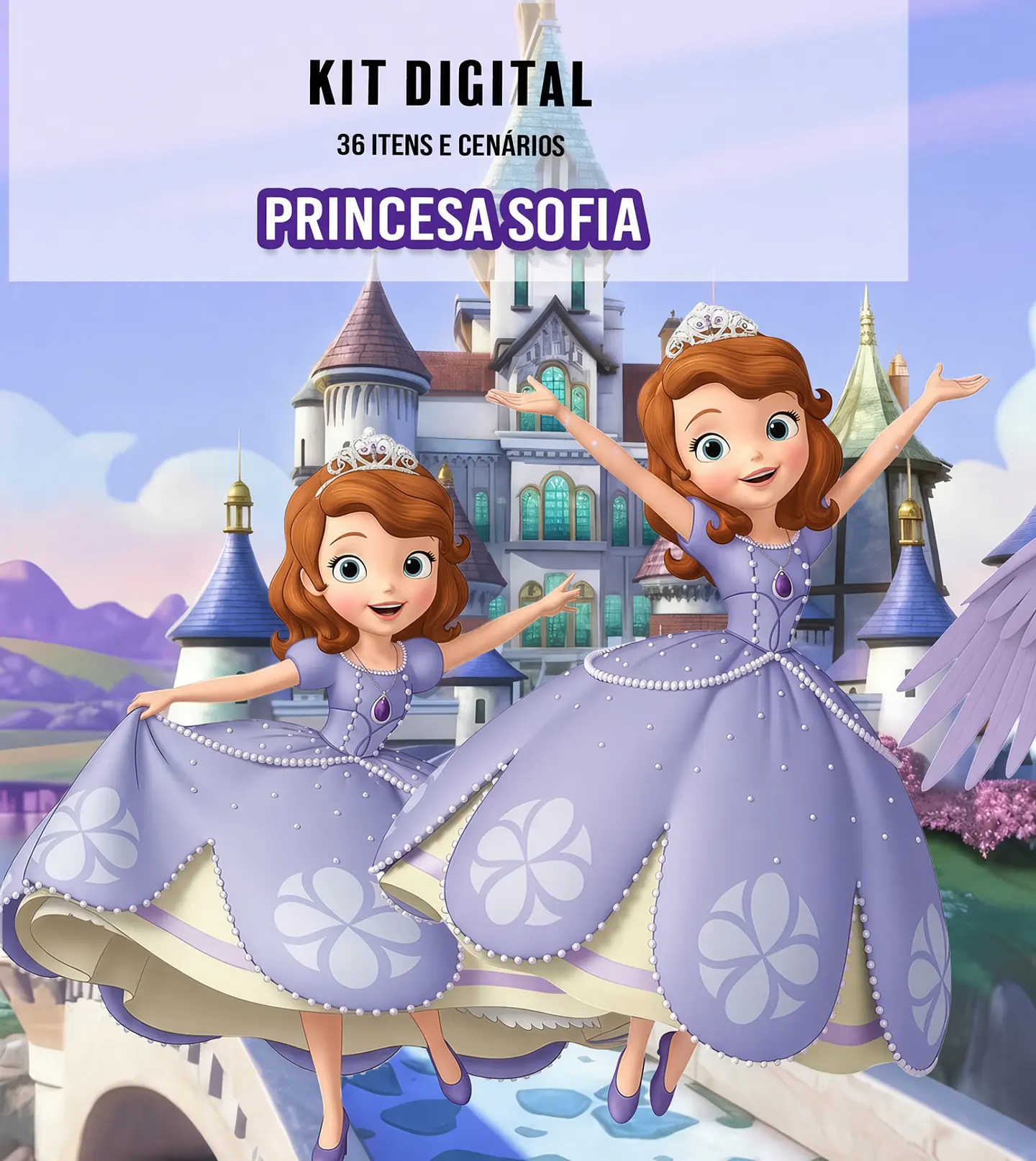 Kit Digital Fazendinha Princesa Sofia 255 1