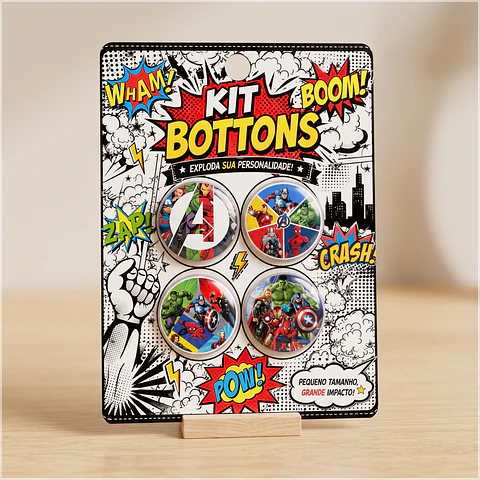Arquivo de Corte Bottons Vingadores 51