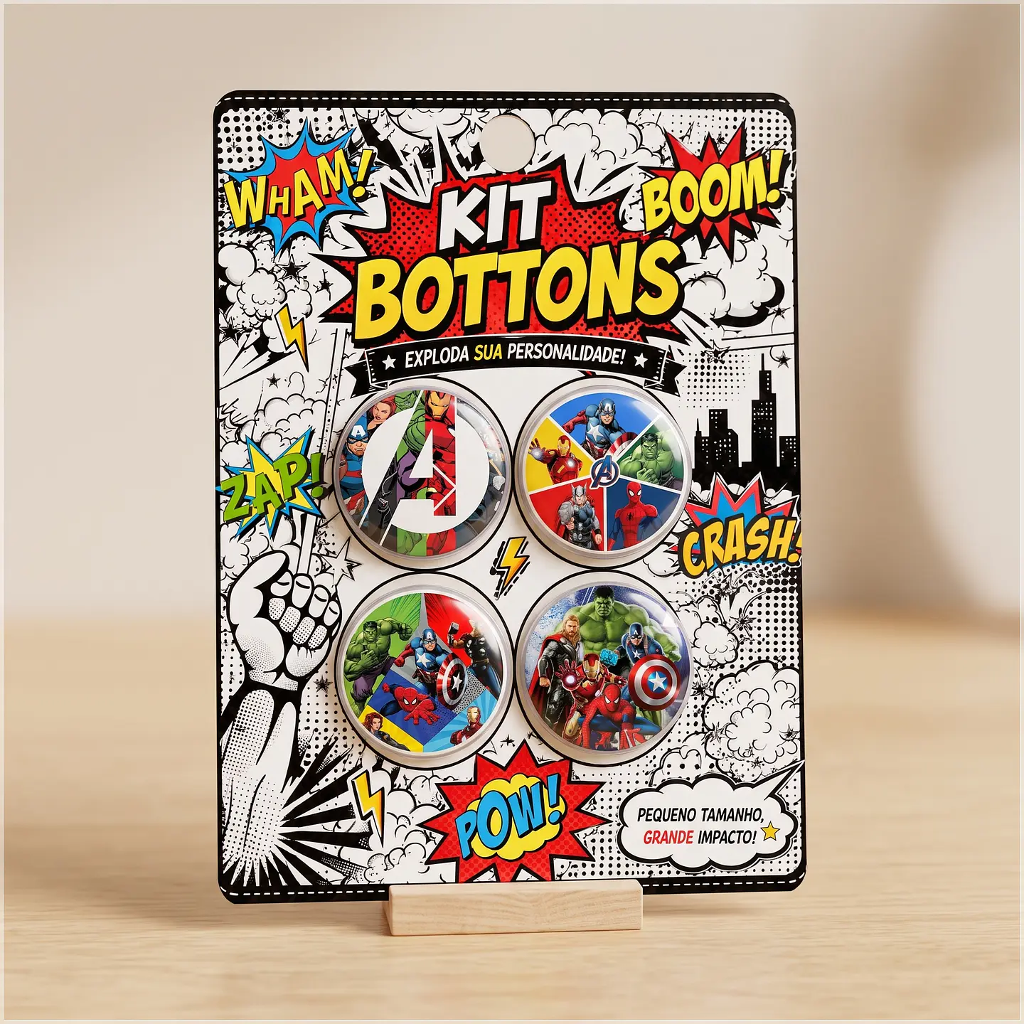 Arquivo de Corte Bottons Vingadores 51 1