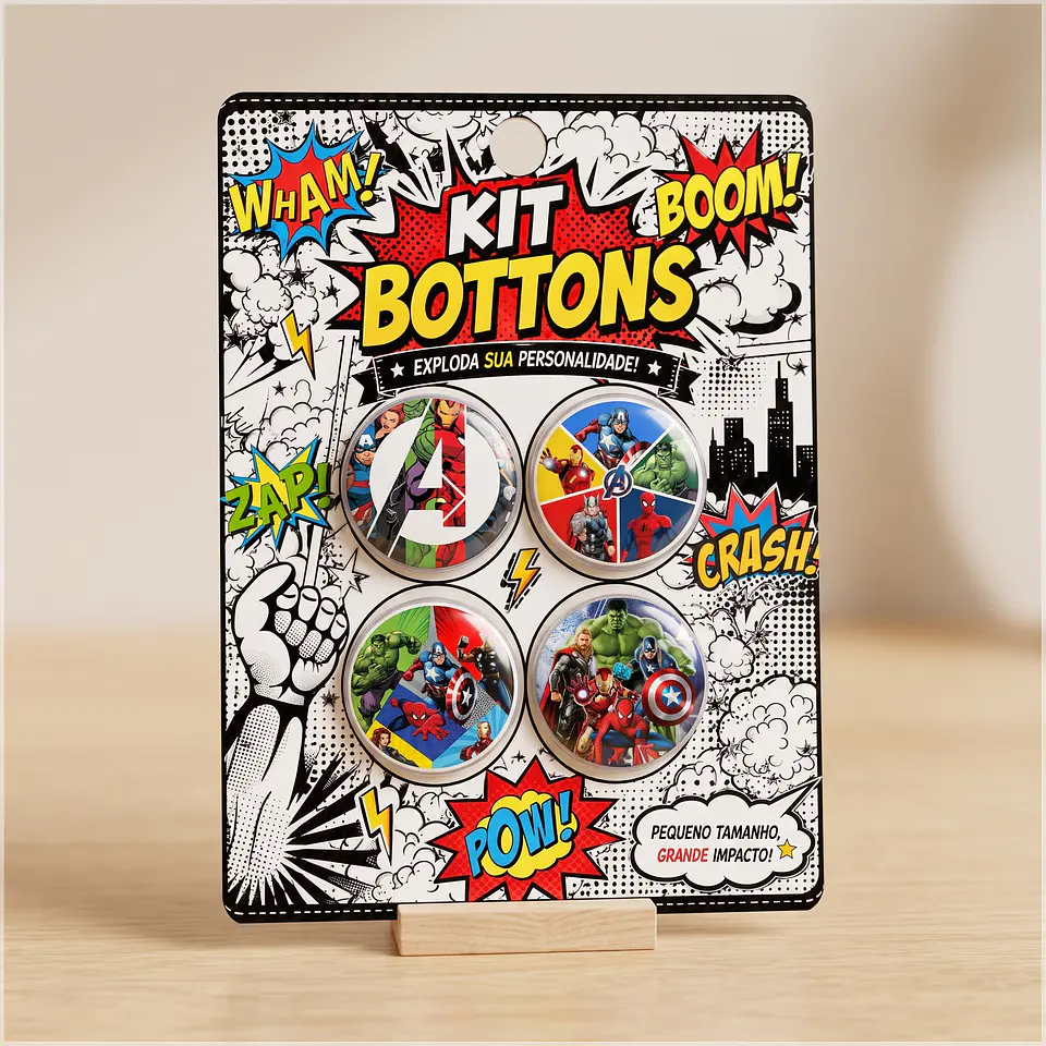 Arquivo de Corte Bottons Vingadores 51 1