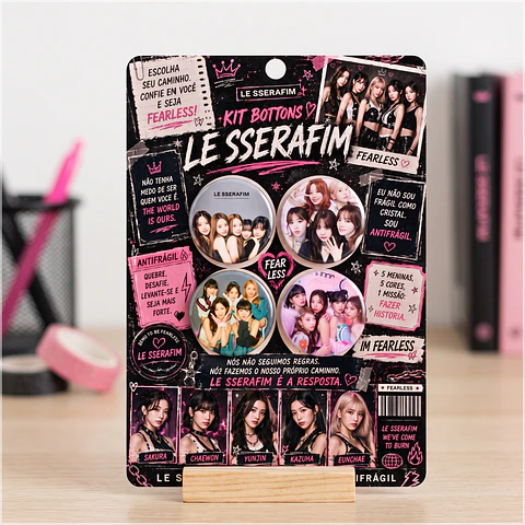 Arquivo de Corte Bottons K-Pop Le Sserafim 47