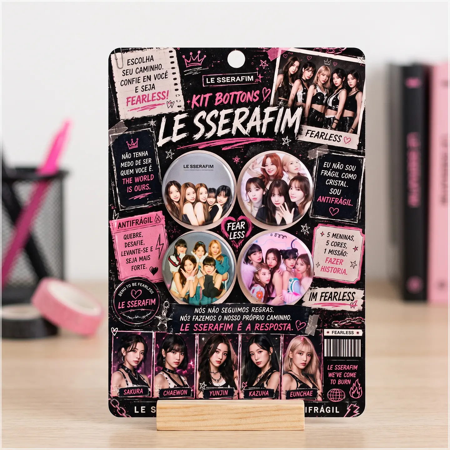 Arquivo de Corte Bottons K-Pop Le Sserafim 47 1