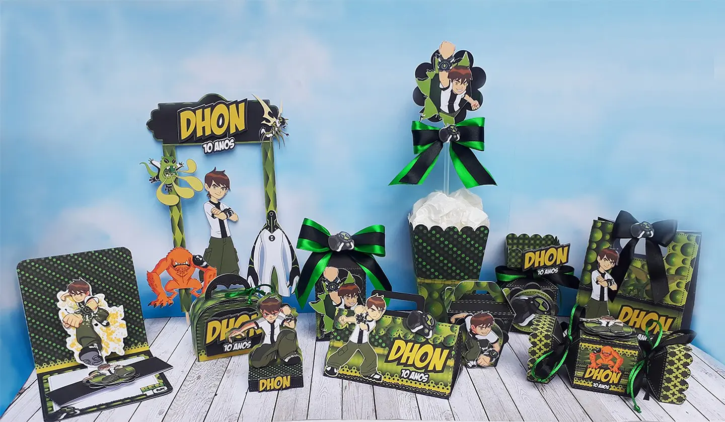 Arquivo de Corte Kit Festa Ben 10 4 1