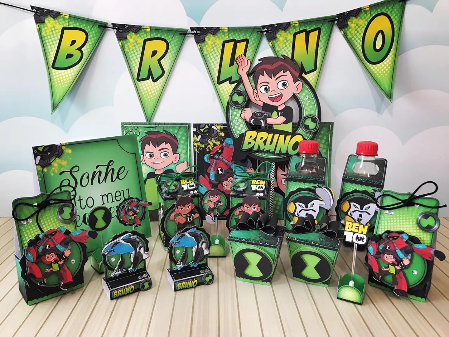 Arquivo de Corte Kit Festa Ben 10 2 1
