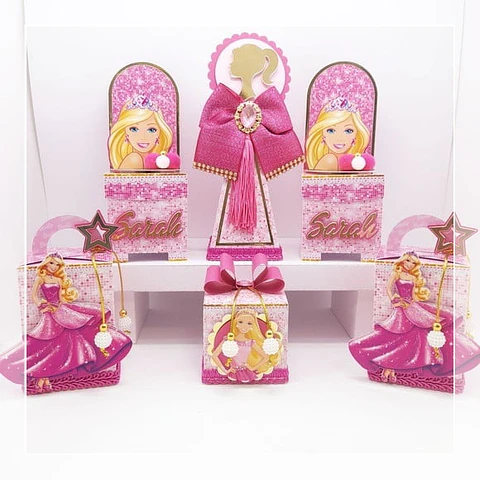 Arquivo de Corte Kit Festa Barbie Princesa 1
