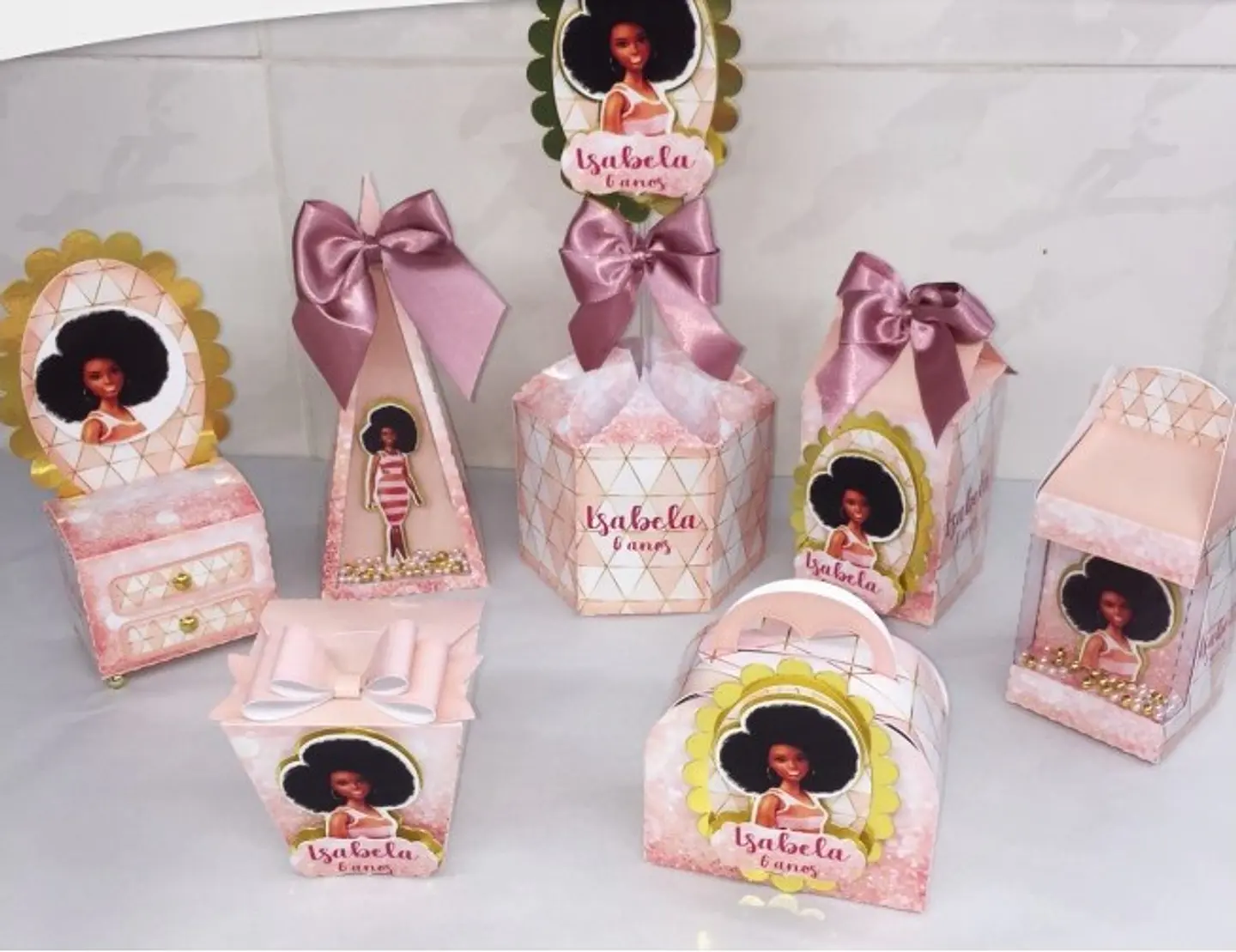 Arquivo de Corte Kit Festa Barbie Afro 1 1