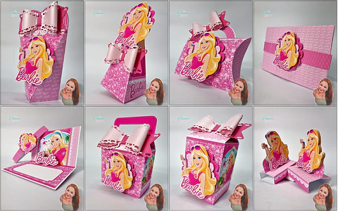 Arquivo de Corte Kit Festa Barbie 27