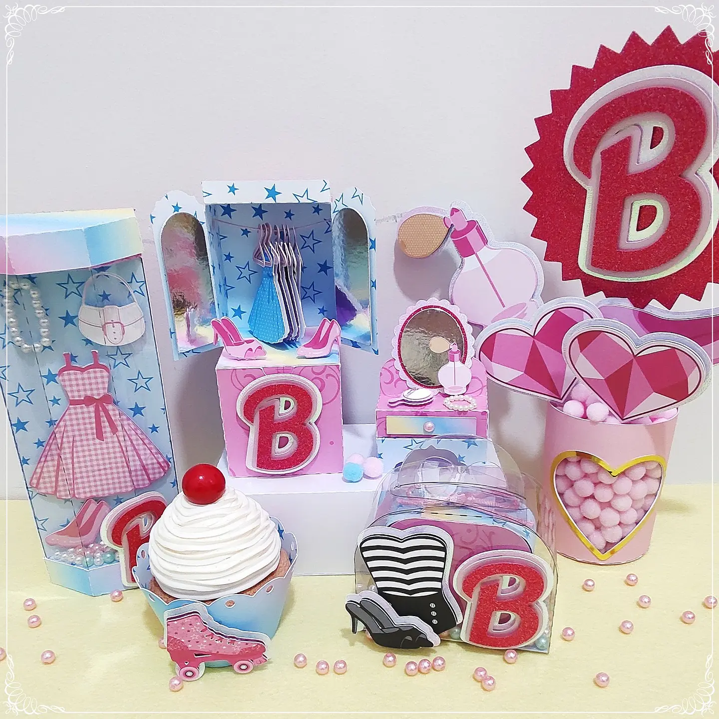 Arquivo de Corte Kit Festa Barbie 24 1