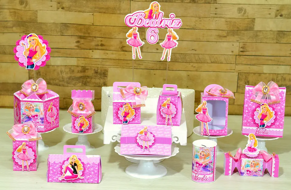 Arquivo de Corte Kit Festa Barbie 10 1