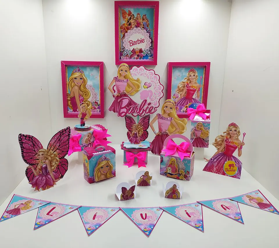 Arquivo de Corte Kit Festa Barbie 9 1