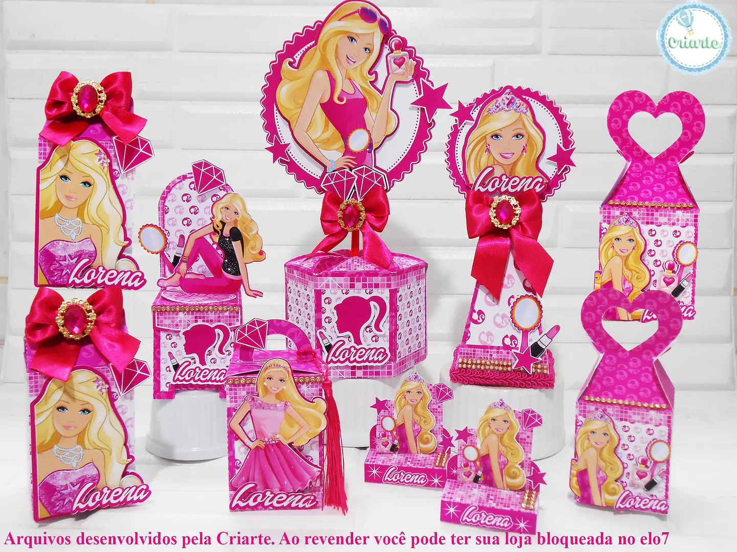 Arquivo de Corte Kit Festa Barbie 5 1