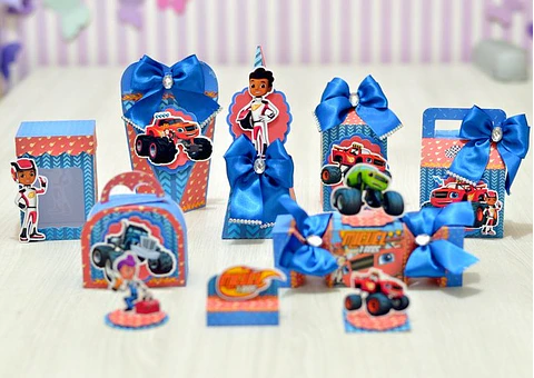 Arquivo de Corte Kit Festa Blaze and Monsters Machine 7