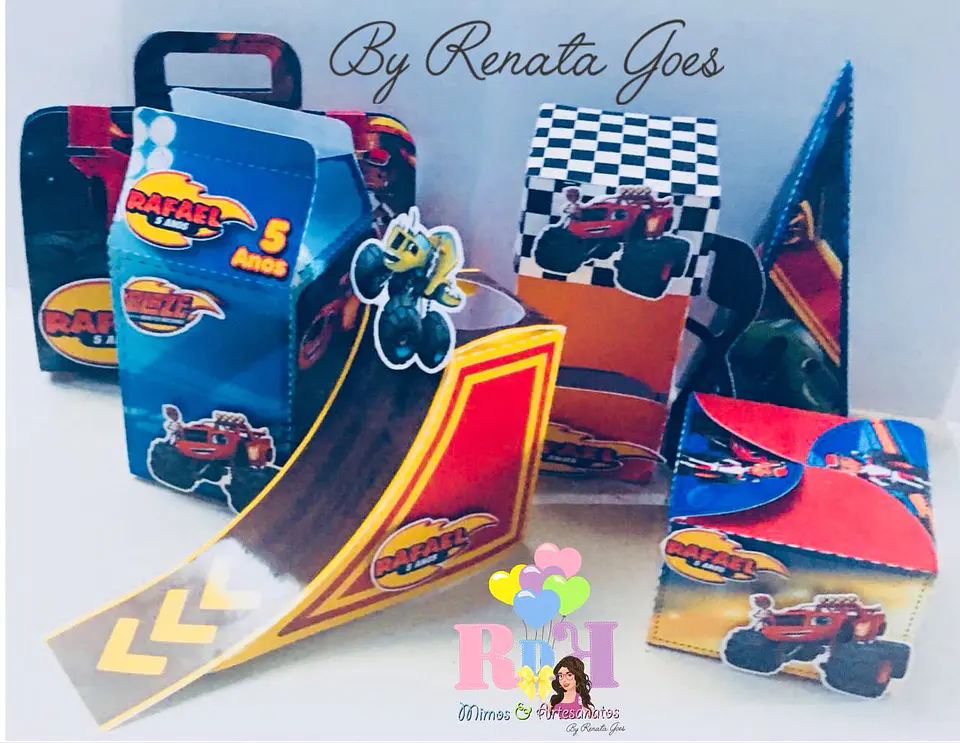 Arquivo de Corte Kit Festa Blaze and Monsters Machine 6 1