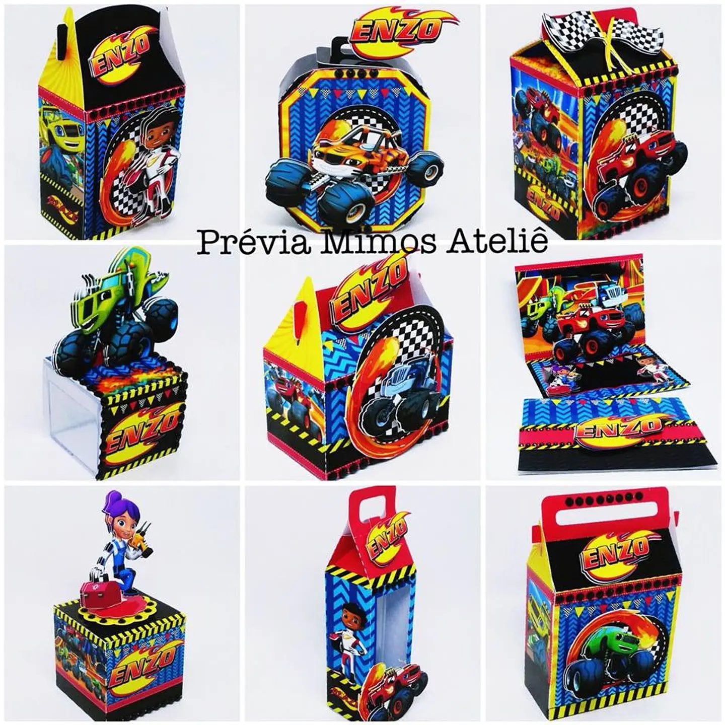 Arquivo de Corte Kit Festa Blaze and Monsters Machine 5 1