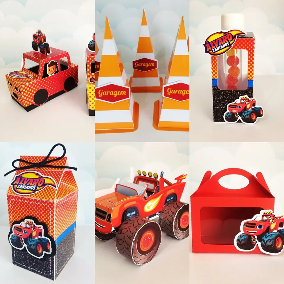 Arquivo de Corte Kit Festa Blaze and Monsters Machine 1 1