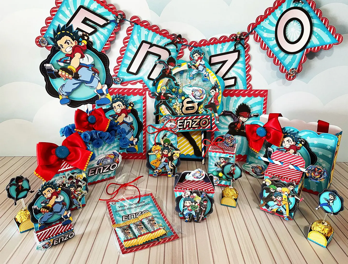 Arquivo de Corte Kit Festa Beyblade 2 1