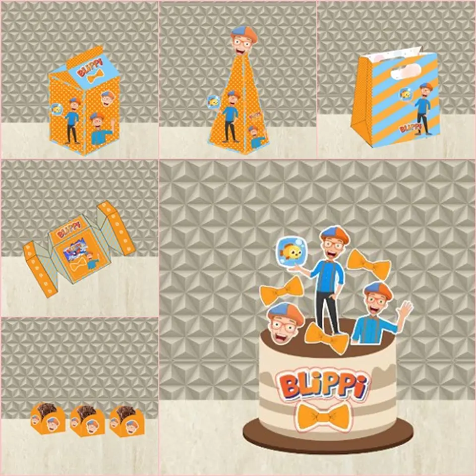 Arquivo de Corte Kit Festa Blippi 1 1