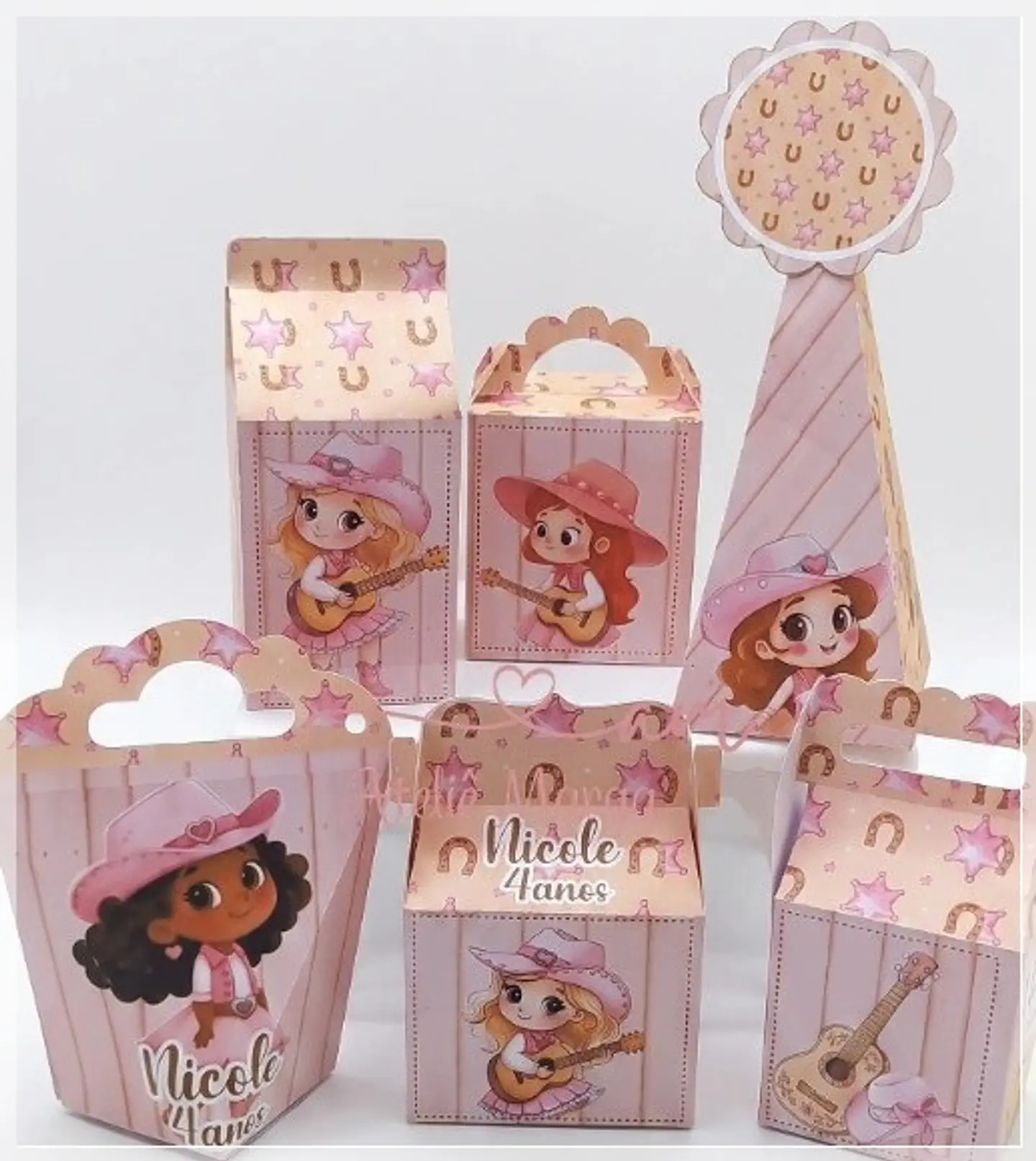 Arquivo de Corte Kit Festa Boiadeira Cowgirl Country Menina 13 1