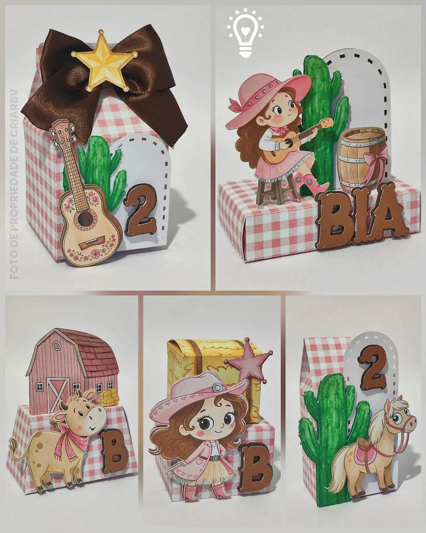 Arquivo de Corte Kit Festa Boiadeira Cowgirl Country Menina 8 1