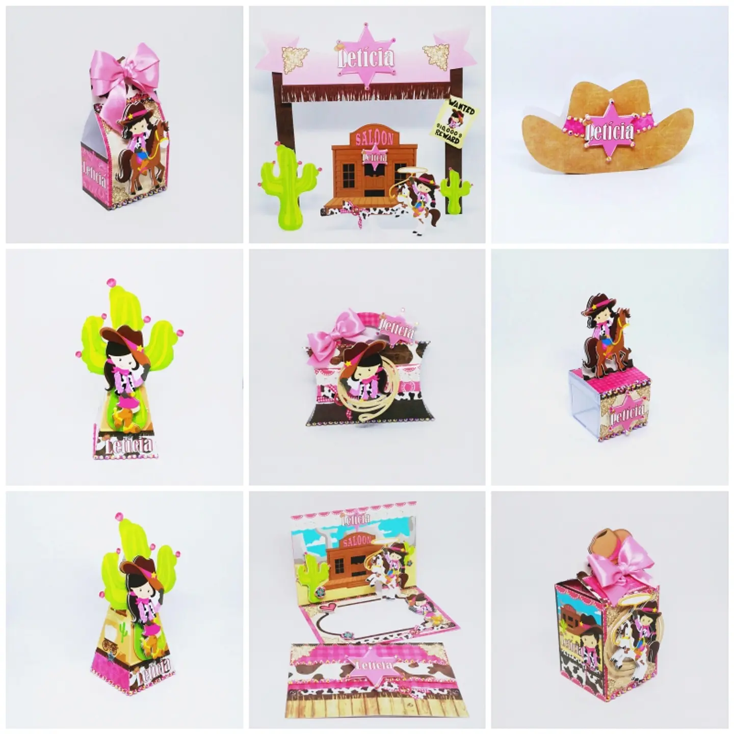 Arquivo de Corte Kit Festa Boiadeira Cowgirl Country Menina 7 1