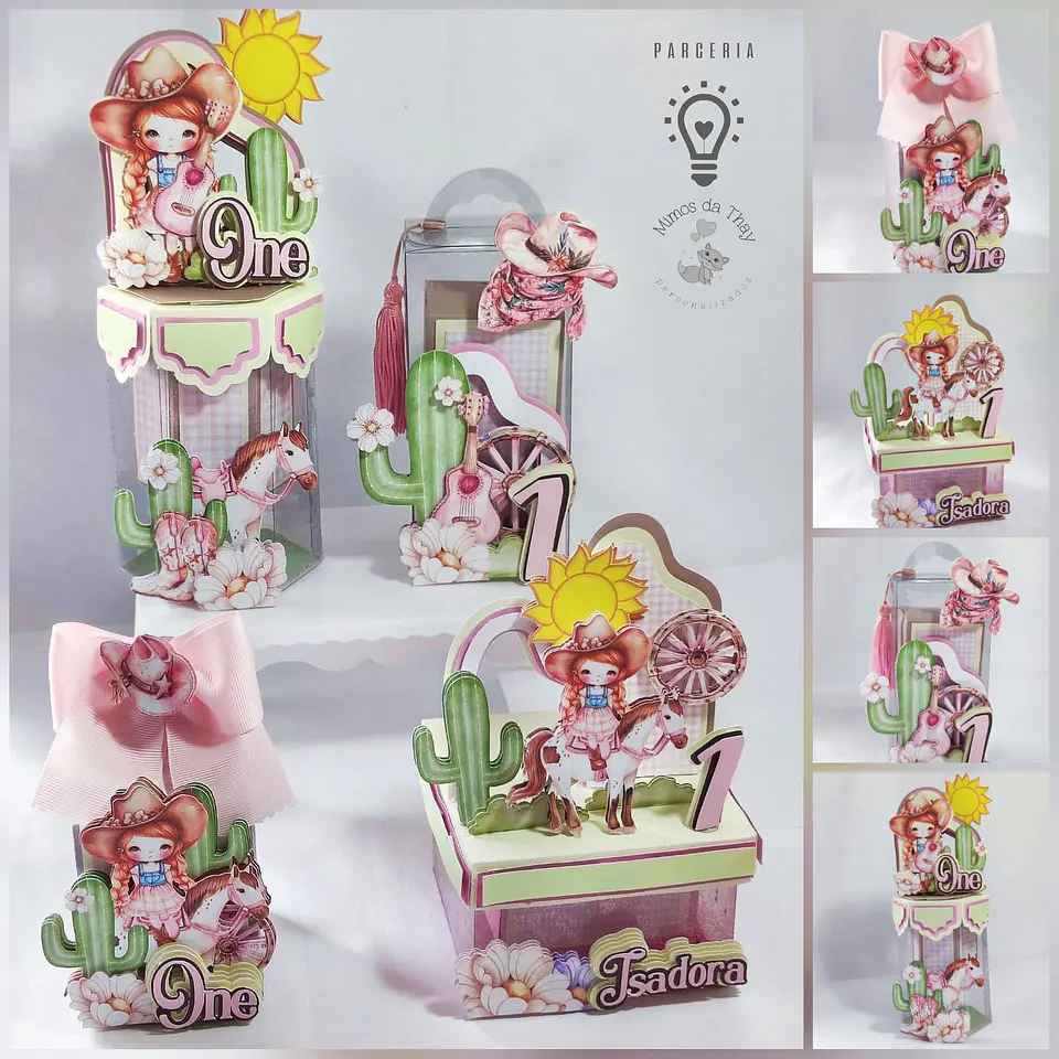 Arquivo de Corte Kit Festa Boiadeira Cowgirl Country Menina 6 1