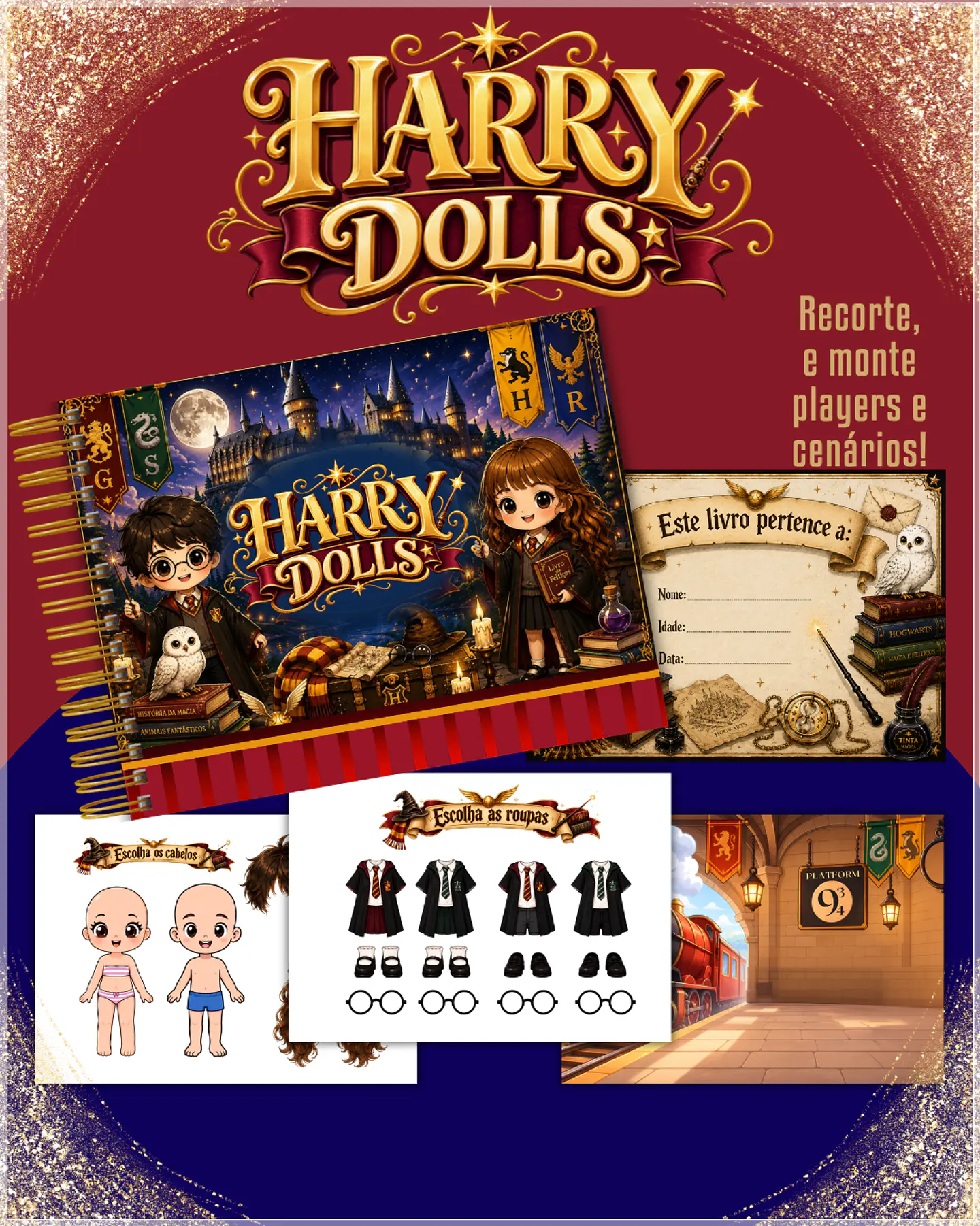 Encadernação - Paper Dolls Harry Potter 1
