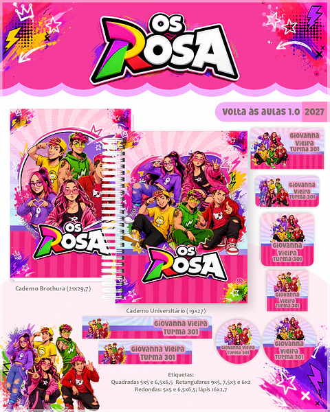 Encadernação - Coleção Escolar 1.0 Os Rosas