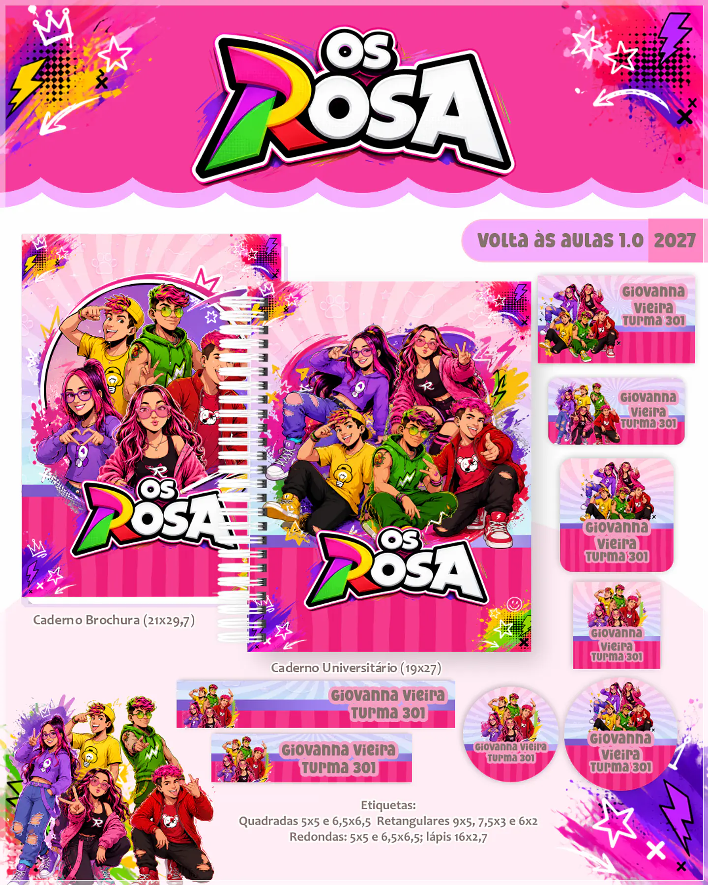 Encadernação - Coleção Escolar 1.0 Os Rosas 1