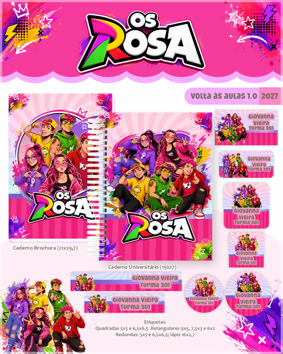 Encadernação - Coleção Escolar 1.0 Os Rosas 1