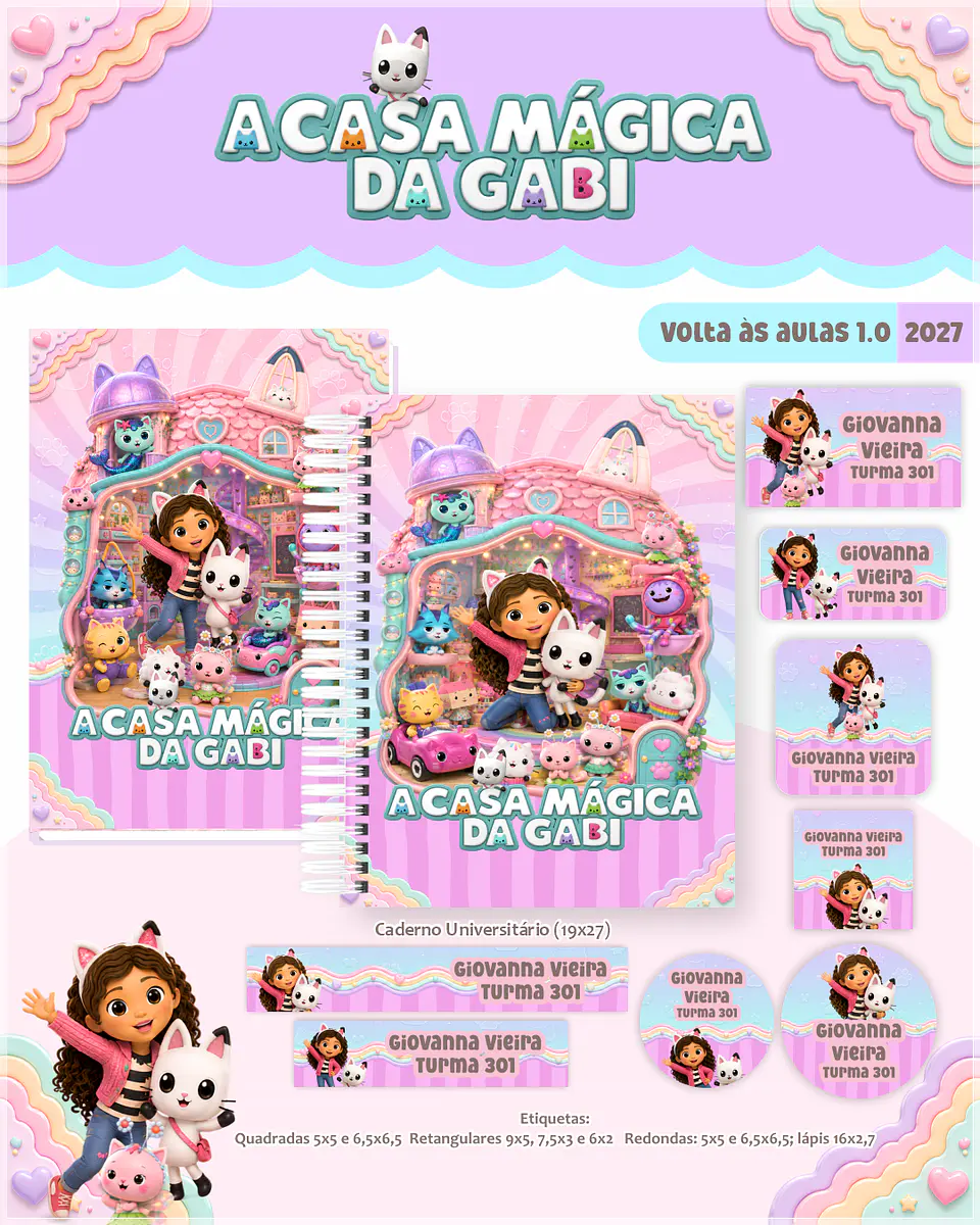Encadernação - Coleção Escolar 1.0 A Casa Magica da Gabby 1