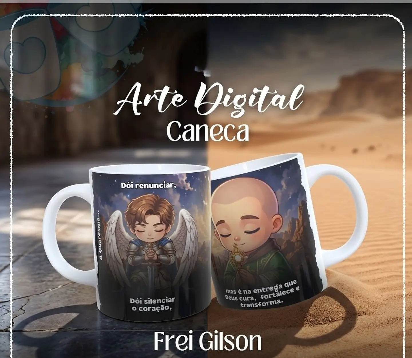 Sublimação - Caneca Deus Cura 1