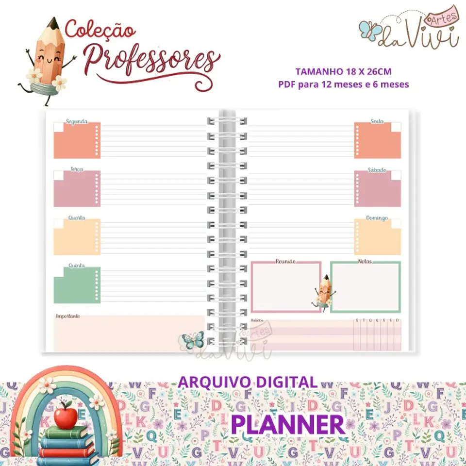 Encadernação Combo Planner Dia dos Professores 3 1