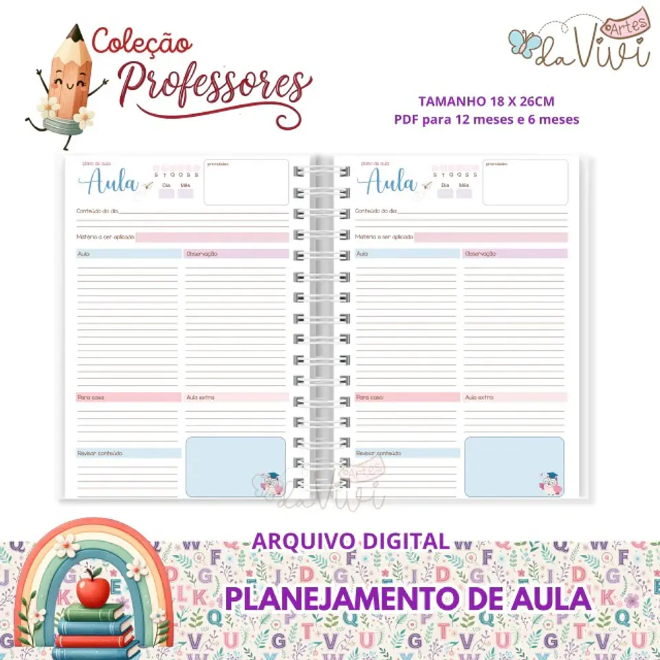 Encadernação Combo Planejamento de aula Dia dos Professores 2 1