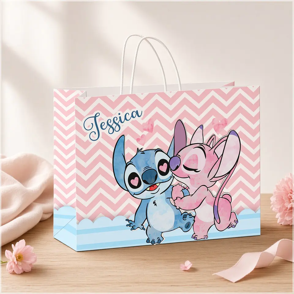 Arquivo de Corte - Sacolinha Stitch e Angel 1 1